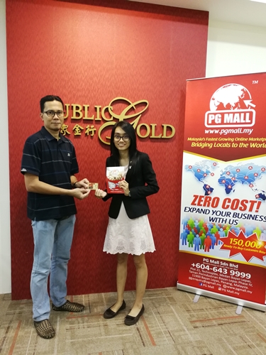 Menang emas 0.5gram hasil cabutan Weekly Luck Draw dengan berbelanja min RM30 di PGMall