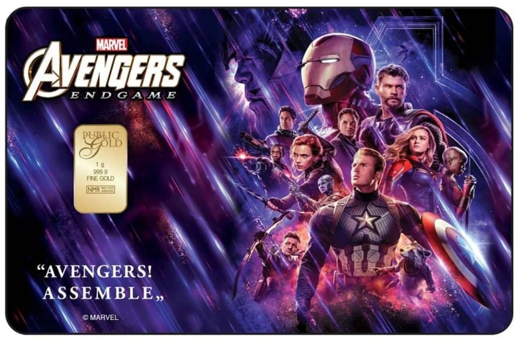 Gold bar Avengers Endgame