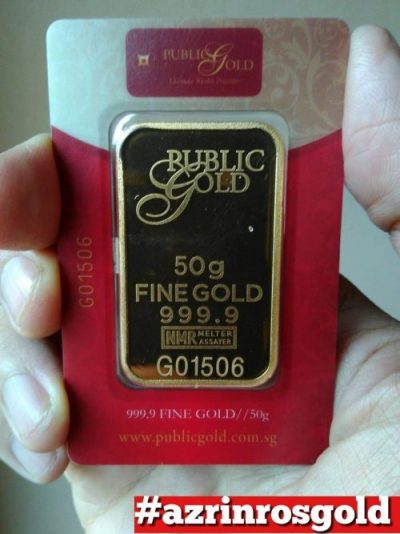 bar emas 50g Public Gold