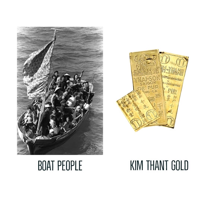 pelarian vietnam melarikan diri dari kancah peperangan denan membawa bersama emas bersama mereka