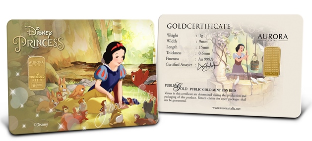 gold bar disney snow white