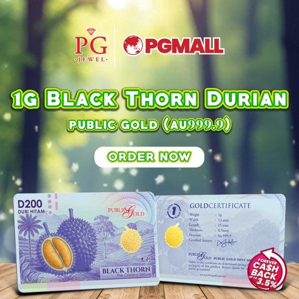 public gold durian black thorn duri hitam