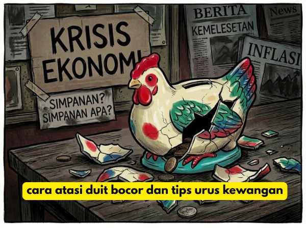 cara atasi duit bocor dan tips urus kewangan