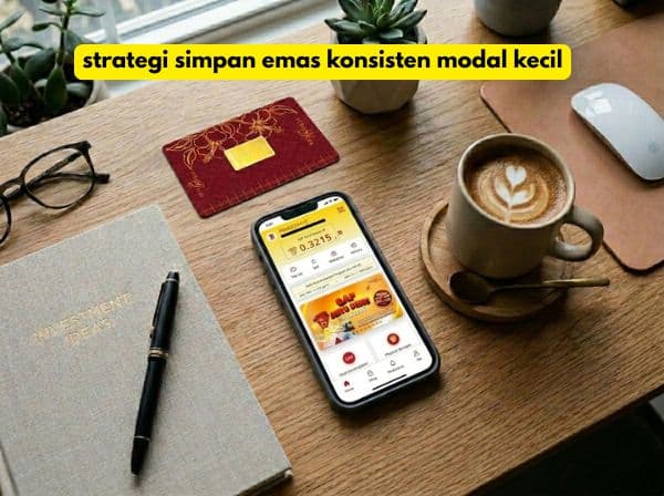 strategi simpan emas konsisten modal kecil
