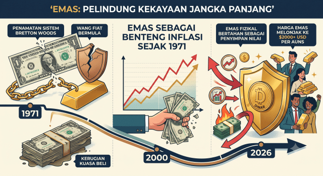 emas pelindung kekayaan jangka panjang